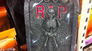 Asda Halloween 2011 Tombstone dancing skeleton  Halloween decoration [upl. by Maribeth]