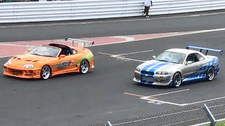 Nissan skyline Gtr R34 vs Toyota supra Mk4  Drag Race ｜Carsplot｜ [upl. by Dusa878]