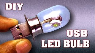 How to Make USB LED Bulb at Home  DIY Homemade LED Light [upl. by Grewitz308]