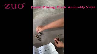 Delhi Dining Chair Assembly Video [upl. by Doner484]