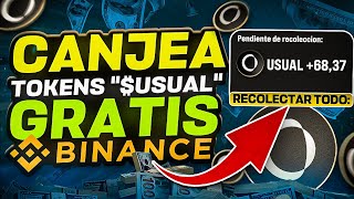 ¡TIENES 72 HORAS BINANCE REGALA TOKENS quotUSUALquot ANTES DE SU LISTADO OFICIAL PASO A PASO EXPLICADO [upl. by Adnima]