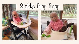 Stokke Tripp Trapp  4 month Starts Solids  Tuesday Baby Product Reviews [upl. by Nwahshar]