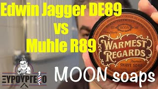 Edwin Jagger DE89 vs Muhle R89💈MOON Warmest Regards  StarovasTV [upl. by Ahseik]