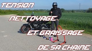 Guide Moto 4  Tension Nettoyage et Graissage de sa Chaîne  SHIFT 87 [upl. by Ulphiah]