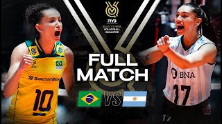 🇧🇷 BRA vs 🇦🇷 ARG  Paris 2024 Olympic Qualification Tournament  Full Match  Volleyball [upl. by Ecnar]