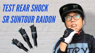 TEST REAR SHOCK SR SUNTOUR RAIDON [upl. by Orravan]