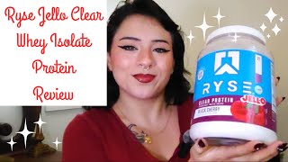 RYSE Clear whey Isolate Protein Review [upl. by Carrol932]