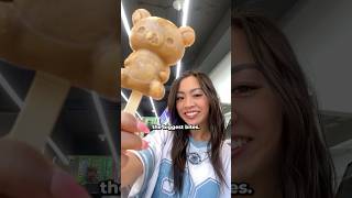 salted caramel rilakkuma ice cream at the korean convenience store shorts [upl. by Arodoeht12]