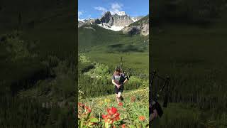 Scotland The Brave  Bagpiping for Charity on Whistler Ridge bagpipes [upl. by Sublett819]