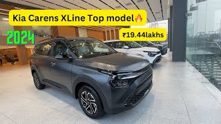 Kia Carens X Line Top Model 2024  Detailed India ki best Car🔥 [upl. by Aicilec]