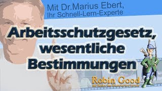 Nennen Sie einige wesentliche Bestimmungen des ArbeitsschutzGesetzes [upl. by Nicolle]