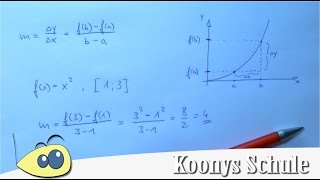 Mittlere Änderungsrate Erklärung und Beispiel  Sekante Sekantensteigung Abitur Mathe [upl. by Seamus]