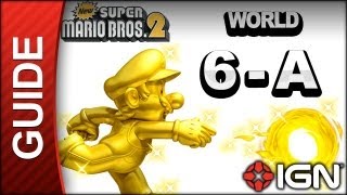 New Super Mario Bros 2  Star Coin Guide  World 6A  Walkthrough [upl. by Martella]