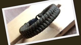 Как сделать простой браслет из паракорда quotFish Knotquot \ How to make quotFish knotquot paracord bracelet [upl. by Wertz117]