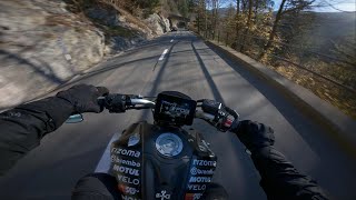 Yamaha MT07  Mivv GP PRO Inox  Col des Mosses  RAW SOUND [upl. by Osicran]