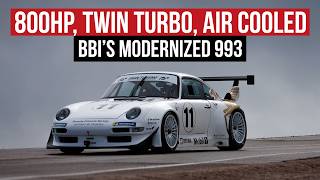 Old Meets New BBIs 800hp Turbo AirCooled 993 Gets 992 Double AArms  A LOT More [upl. by Eeldivad988]