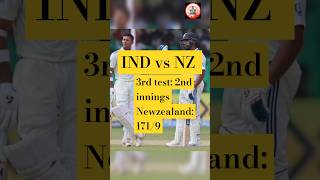 🔴IND vs NZ 3rd Test stump  2nd Inning NZ1719 cricket shortsipl ’ [upl. by Serafine]