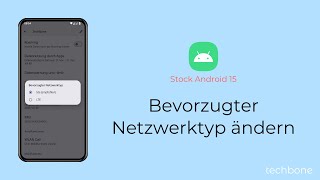 Bevorzugter Netzwerktyp ändern Android 15 [upl. by Adlemy202]