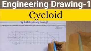 Cycloid  Engineering Drawing [upl. by Enirehs]