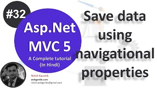 32 Save data using navigational property  mvc tutorial for beginners in net c [upl. by Seyler]