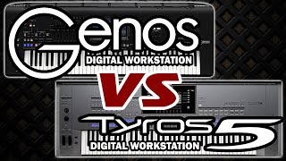 YAMAHA GENOS VS TYROS 5 [upl. by Nemrak]