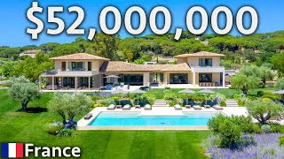 Touring a 52000000 Mediterranean Mega Estate With 3 Homes in Saint Tropez France [upl. by Jews]