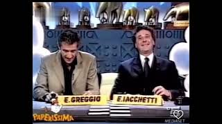 Ezio Greggio e Enzo Iacchetti risate fuori onda Paperissima 2002 [upl. by Assirral629]