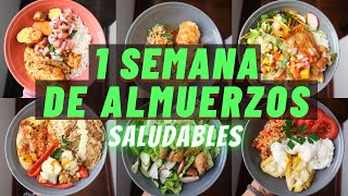 UNA SEMANA DE ALMUERZOS SALUDABLES  Michela Perleche [upl. by Kcirdahc678]