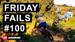 Friday Fails 100  The Ultimate Compilation of the Best MTB Crashes [upl. by Aihsotan]