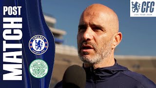 MARESCA Reacts Post Match  Chelsea 14 Celtic  Chelsea USA Tour 2024 [upl. by Aecila]