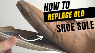 How to replace an shoe sole shorts repair shoes tech hinditechhere6169 [upl. by Jeramey]