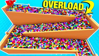 THOUSANDS of MARBLES VS My NEW MARBLE RUN HUGE OVERLOAD  Marble World [upl. by Dunseath]