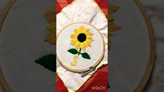 Hand work ll handkerchiefs ll sunflower 🌻 craft handkerchief craft sunflowers sewingtutorial [upl. by Alien764]