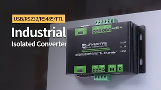 Industrial converter Isolated MultiBus USB  RS232  RS485  TTL communication [upl. by Adnim]