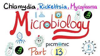 Microbiology  Picmonic  Chlamydia Rickettsia and Mycoplasma Atypical bacteria  Part 13 [upl. by Moser251]