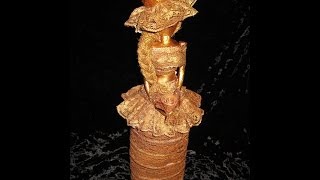 Бронзовая леди Кукла своими руками Папьемаше \ Papiermache doll \ How to make doll [upl. by Adnolat599]