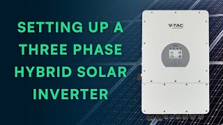 Installing a Three Phase Hybrid Inverter Deye x VTAC [upl. by Ellennad639]