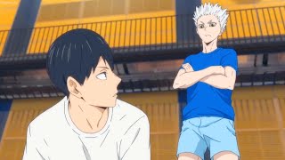 Haikyu TO THE TOP 2nd  Hinata and Kageyama practice with Top Servers [upl. by Phio]