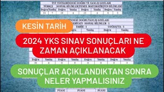 2024 Yks Sınav Sonuçları Ne Zaman Açıklanacak  2024 Yks Sonuçları Ne Zaman [upl. by Direj]