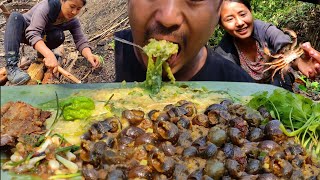 planting vegetables  eating galho snail crab chutney etc  couple vlog  kents vlog [upl. by Iasi]