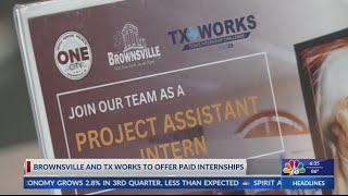 Brownsville and Tx work to offer paid internships [upl. by Ahcarb]