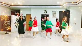 Its Christmas Time  Line Dance by Sanggar Tari Delta [upl. by Llewoh578]