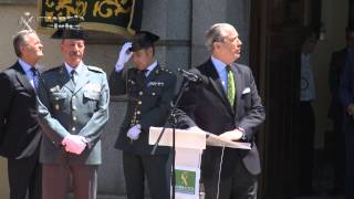 Descubrimiento de una escultura conmemorativa de la Guardia Civil en Segovia [upl. by Atilahs182]