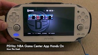 PSVita NBA Game Center App Hands On [upl. by Illyes]