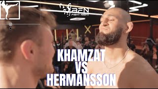 KHAMZAT CHIMAEV vs JACK HERMANSSON weighin amp STAREDOWN  Bulldog Fight Night 9 [upl. by Koy]