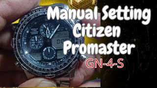 Cara Setting Manual Jam Citizen Promaster Gn4S [upl. by Monti]