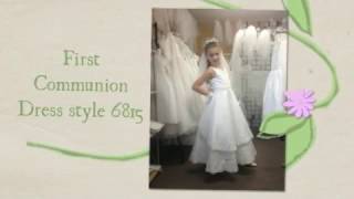 First Communion Dresses Christian Expressions Collection Style 6815 [upl. by Bartolemo180]