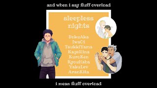 sleepless nights  haikyuu texts boyfriend fluff overload [upl. by Jurgen]