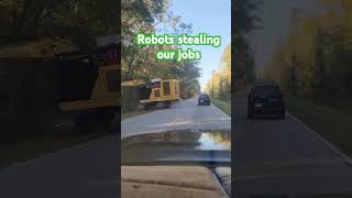 ROAD ROBOTS they are stealing our jobs shorts memes robots comedy [upl. by Gustave]