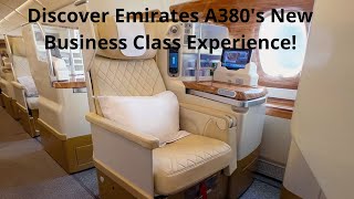 Experience the LUXURY of Emirates A380 New Business Class [upl. by Mitchel]